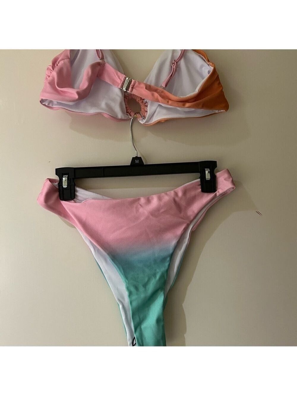 SHEIN Pink Mint Bikini Set New - Picture 2 of 5
